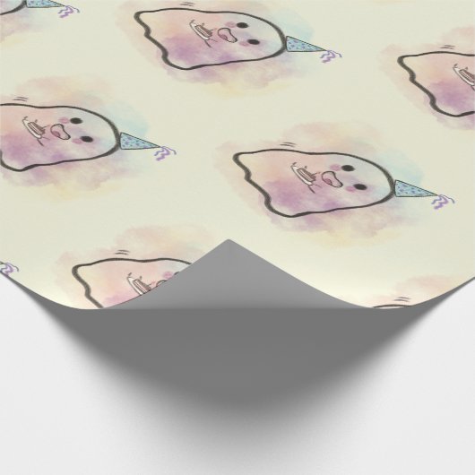 Little ghost celebration  cadeaupapier (Hoek)