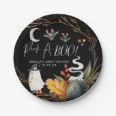 Little Ghost | Cute Halloween Baby shower Papieren Bordje (Voorkant)