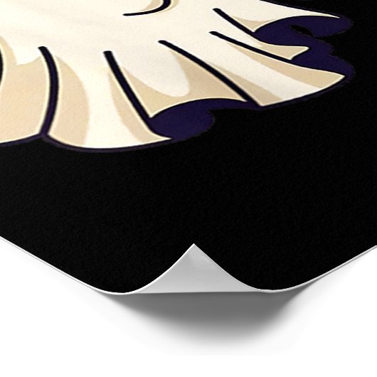 Little Ghost Drinking Beer Funny Halloween Costume Poster (Hoek)