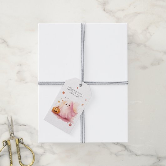 Little Ghost Gift Labels Cadeaulabel (Met Touw)