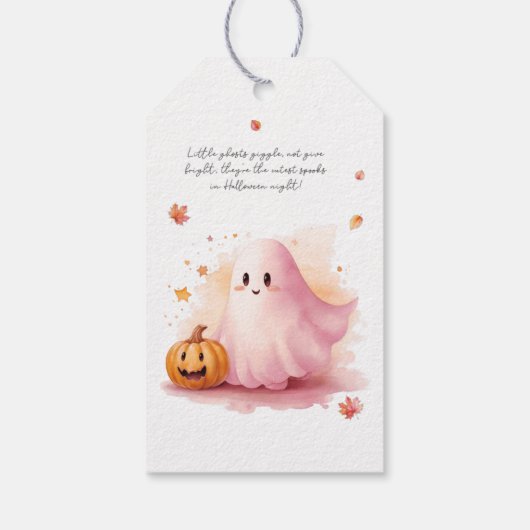 Little Ghost Gift Labels Cadeaulabel (Achterkant)