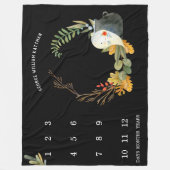 Little Ghost Halloween Baby Milestone Deken (Voorkant)