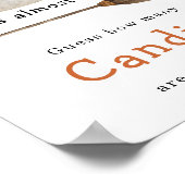 Little ghost - Hoeveel snoepjes Poster (Hoek)