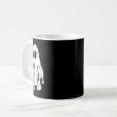 Little Ghost Ice Coffee Fun Happy Halloween Koffiemok (Voorkant links)