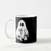 Little Ghost Ice Coffee Fun Happy Halloween Koffiemok (Links)