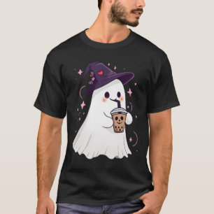 Little Ghost Ice Coffee Spooky Seizoen Schattige G T-shirt