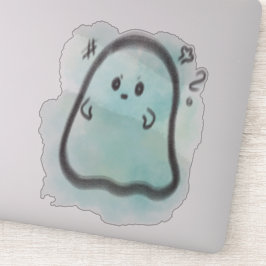 Little ghost is angry  sticker