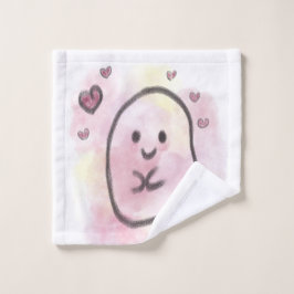 Little ghost is in love washandje