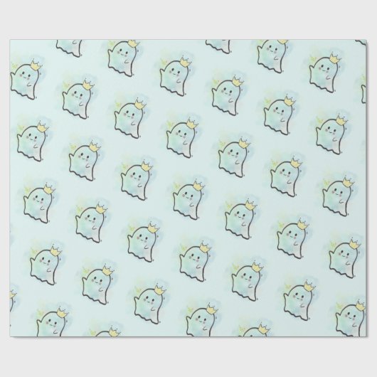 Little ghost king  cadeaupapier (Vlak)
