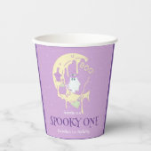 Little Ghost Moon Spooky One Halloween Verjaardag Papieren Bekers (Voorkant)