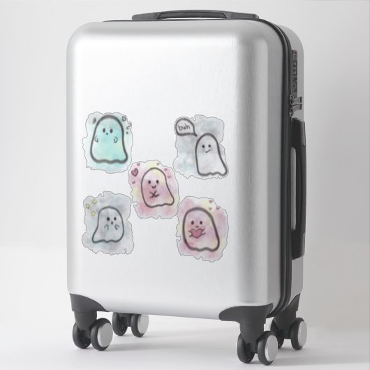 Little ghost party 1 separate  sticker (Koffer)