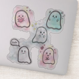 Little ghost party 1 sticker