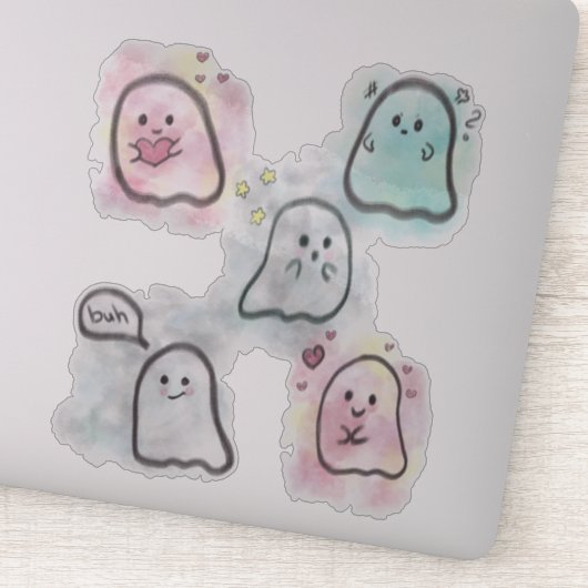 Little ghost party 1 sticker (Detail)