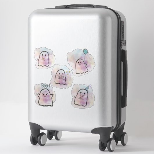 Little ghost party 2 separate  sticker (Koffer)