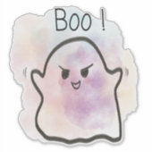 Little ghost shouts Boo Sticker (Voorkant)