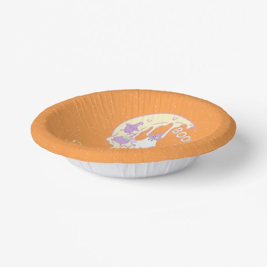 Little Ghost Spooky One Boy Halloween 1e Verjaarda Papieren Kommen (Gebogen)