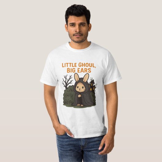 Little Ghoul Big Ears Halloween Paar Shirten T-shirt (Voorkant volledig)
