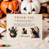 Little Ghoul eerste verjaardag Bedankkaart