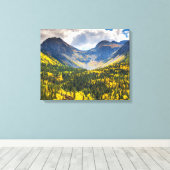 Little Giant & Kendall Peak, Silverton, Colorado Canvas Afdruk (Insitu (Houten vloer))