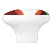 Little Ginger Brown Kat in een bloemenveld Keramische Knop (Zijkant)