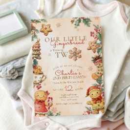 Little Gingerbread 2nd Birthday Christmas Kaart