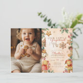 Little Gingerbread 2nd Birthday Christmas Photo  Kaart (Staand voorkant)