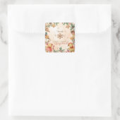 Little Gingerbread Birthday Christmas Thank you Vierkante Sticker (Tas)