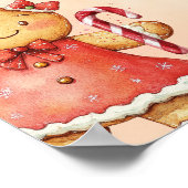 Little Gingerbread Birthday Christmas Welcome  Poster (Hoek)