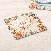 Little Gingerbread Christmas 1st Birthday Kartonnen Onderzetters (Schuin)