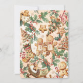 Little Gingerbread Christmas 2nd Birthday Kaart (Achterkant)