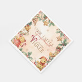 Little Gingerbread Christmas 3rd Birthday Servet (Hoek)