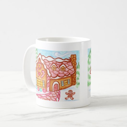 Little Gingerbread House Mok (Voorkant links)