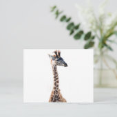 "Little Giraffe" Waterverf in het wild levende die Briefkaart (Staand voorkant)