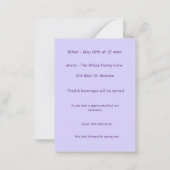 Little Girl Afstuderen Invitation Notitiekaartje (Achterkant)