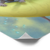 Little Girl Angel op Play Poster (Hoek)