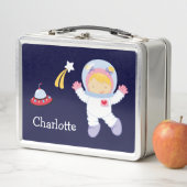 Little Girl Astronaut Lunch Box (In situ)