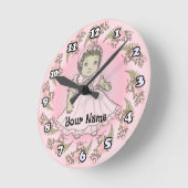 Little Girl Baby Doll Ronde Klok (Hoek)