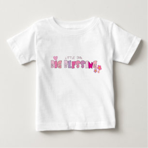 Little Girl, Big Blessing Christelijk baby t-shirt