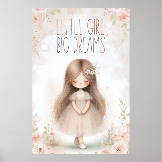little girl, big dreams poster (Voorkant)
