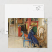 Little Girl bij draaiend wiel Briefkaart (Voorkant / Achterkant)