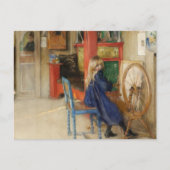 Little Girl bij draaiend wiel Briefkaart (Voorkant)