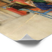 Little Girl bij draaiend wiel Poster (Hoek)