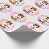 Little Girl Birthday Cadeaupapier (Hoek)