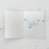 little girl blowing dandelion seed birthday kaart (Binnen)