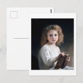 Little Girl, Bouguereau Briefkaart (Voorkant / Achterkant)