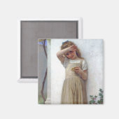 Little Girl, Bouguereau Magneet (Voorkant / Achterkant)