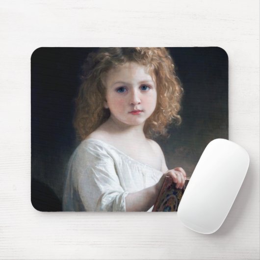 Little Girl, Bouguereau Muismat (Met muis)