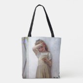 Little Girl, Bouguereau Tote Bag (Achterkant)