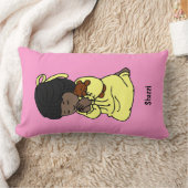 Little Girl Custom Prayer Pillow: Afrikaans-Amerik Kussen (Deken)