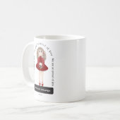 Little Girl Dance Overweging Mok gepersonaliseerd (Voorkant links)